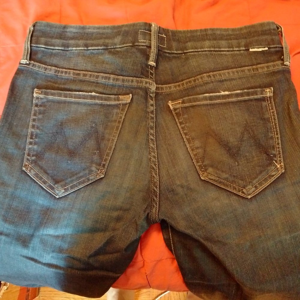 MOTHER The Looker No Play Size 24 Blue Skinny Jeans